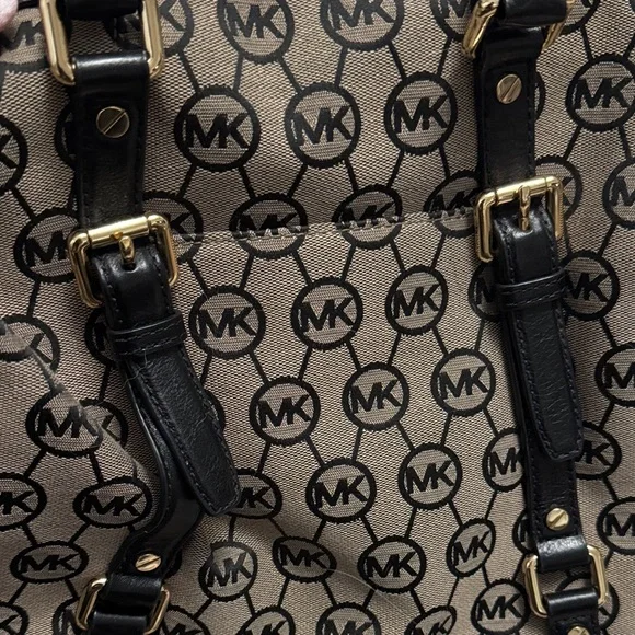 Michael Kors Tan and Black Satchel - Picture 2 of 6